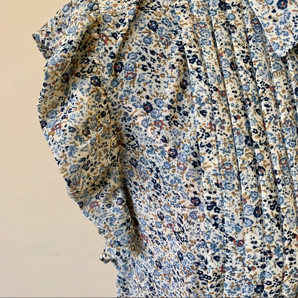 NWT Wayf Paxton Sheer Floral Mini Swing Dress - Picture 6 of 9